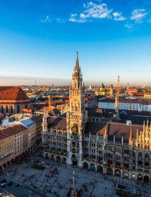 Aerial view of Munich, Germany